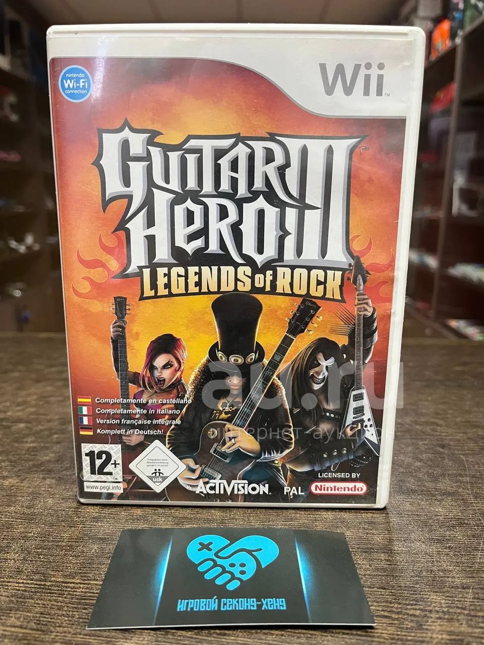 Guitar Hero 3: Legends of Rock. Лицензионный диск для Nintendo Wii WiiU U  Вии Вий Ви — купить в Красноярске. Состояние: Б/у. Игры для консолей на  интернет-аукционе Au.ru