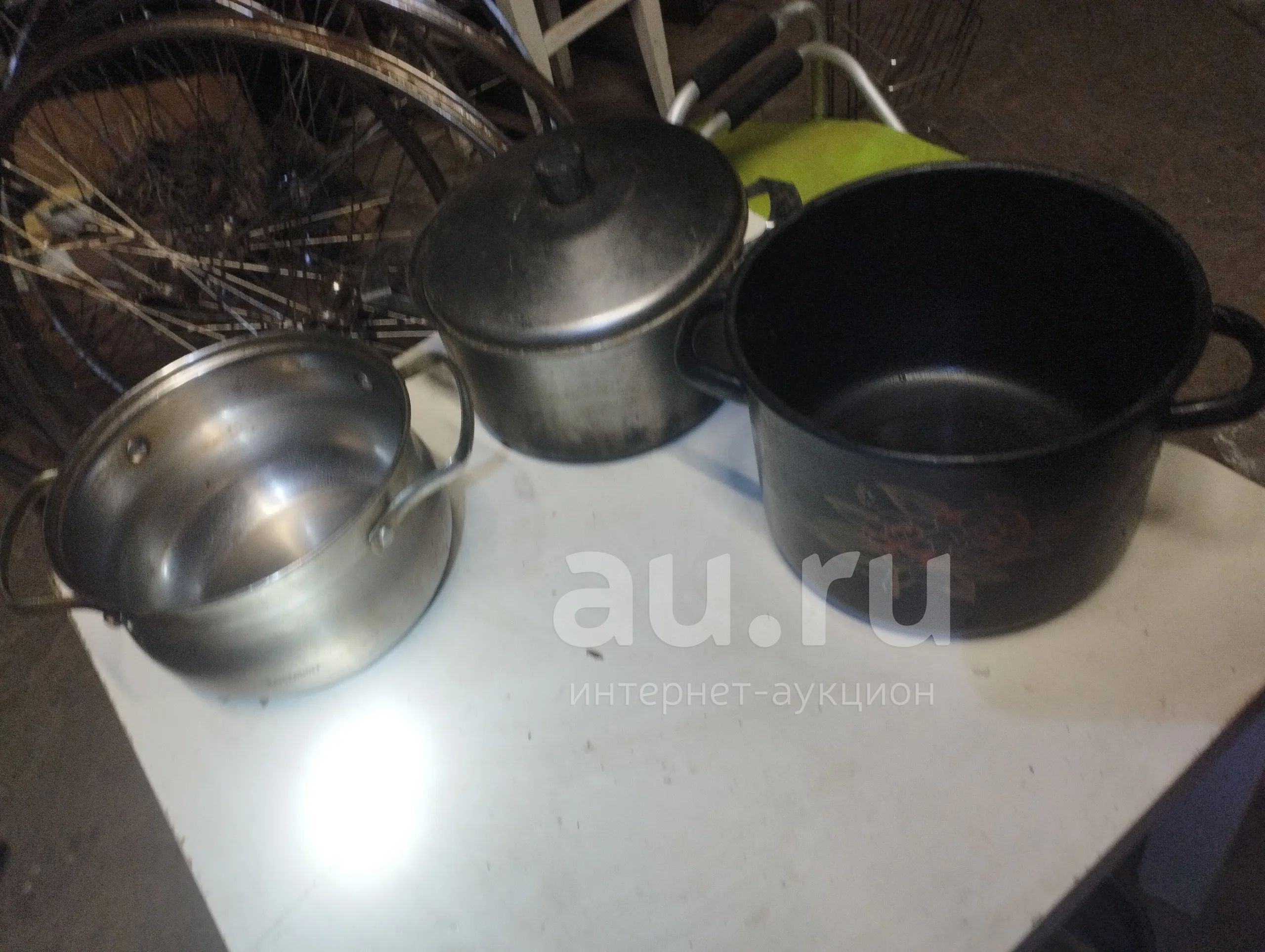 Кастрюли 3шт — купить в Красноярске. Состояние: Б/у. Кастрюли на ...