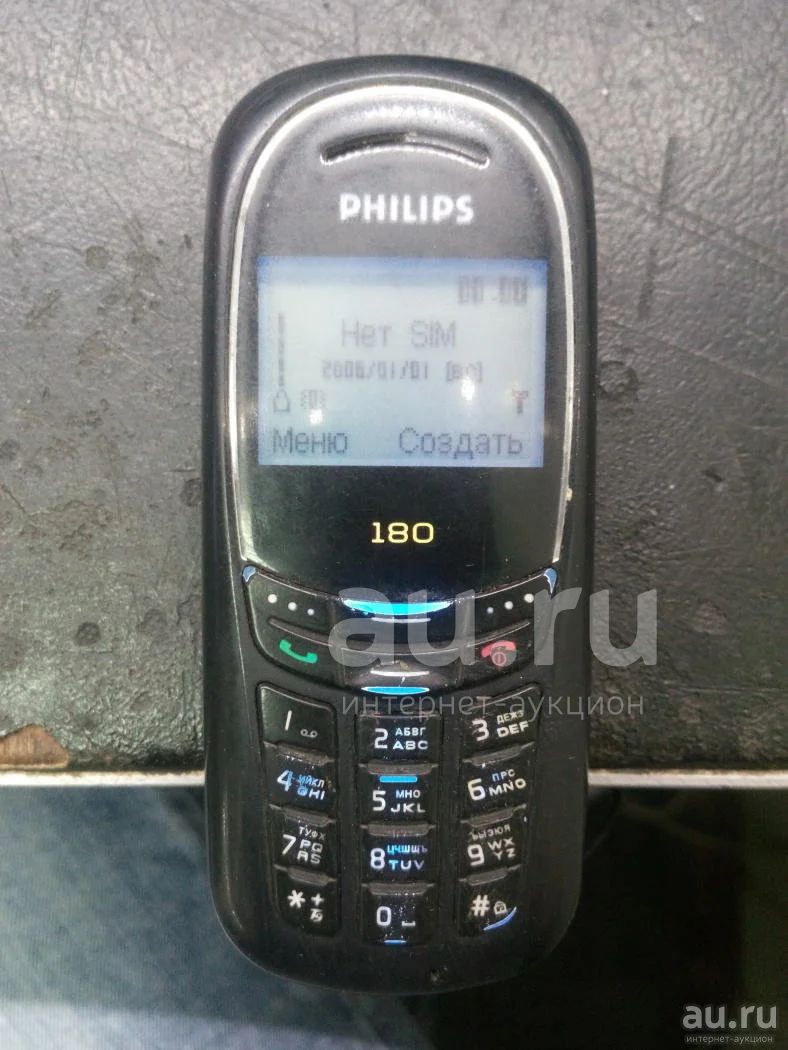 Philips 180 без АКБ — купить в Красноярске. Состояние: Б/у. Кнопочные  мобильные телефоны на интернет-аукционе Au.ru