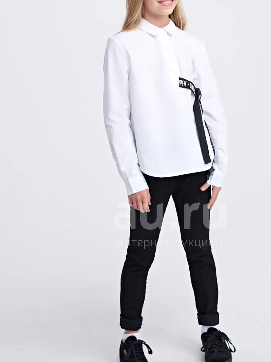 Джинсы на резинке. Школьные брюки Sela. Рост 128 — купить в Красноярске ...