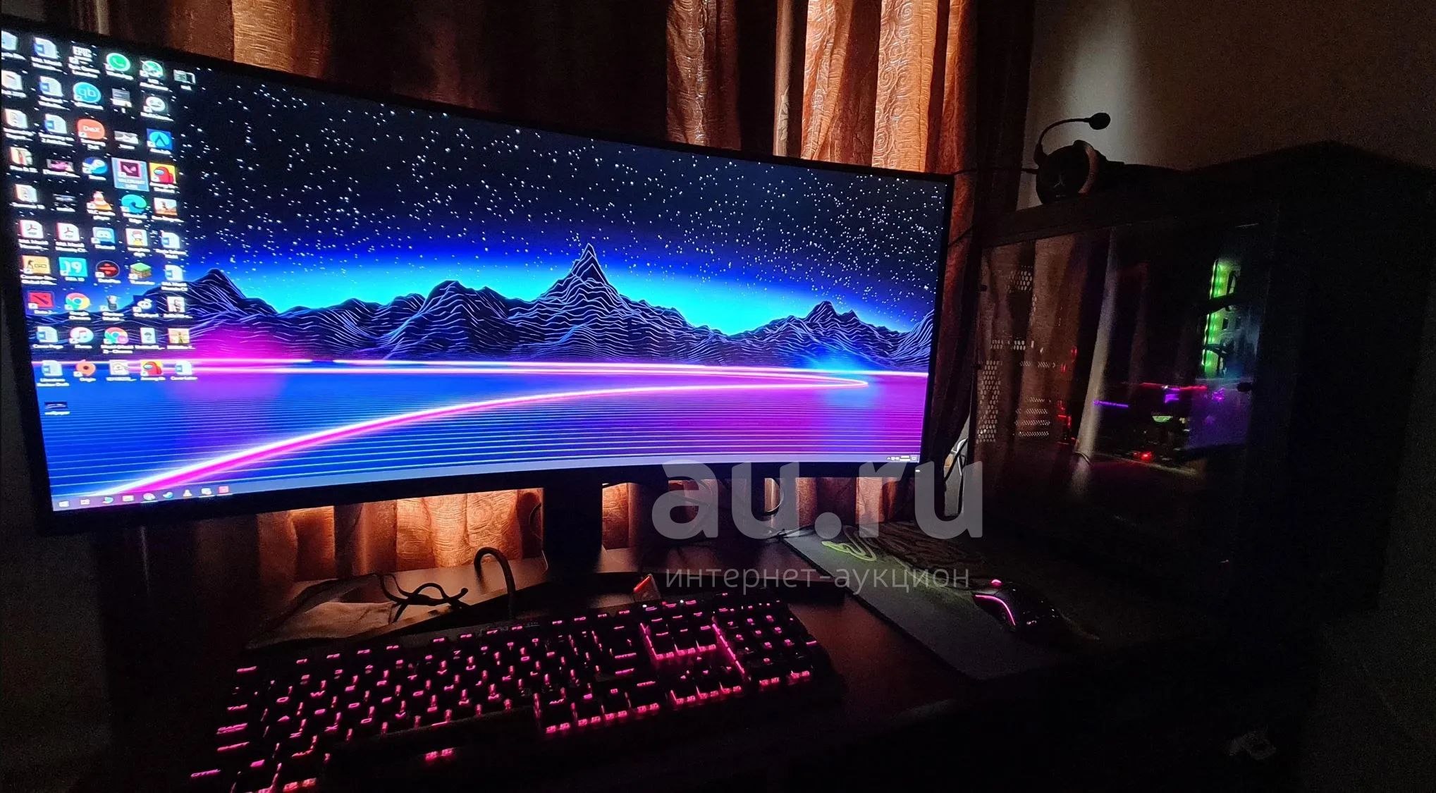 Xiaomi Mi Curved Gaming Monitor 34", 3440x1440, 144Гц, VA — купить в ...
