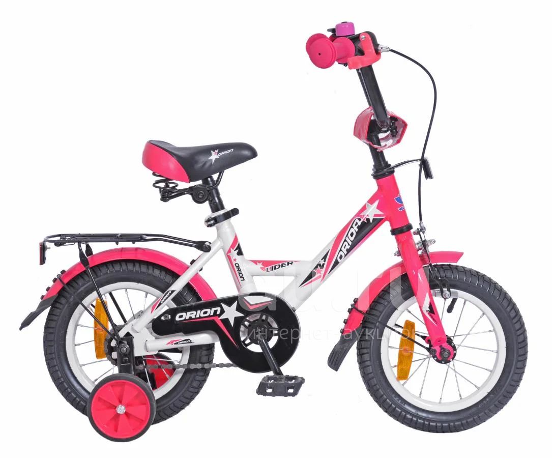 Рич фэмили велосипед каталог. Велосипед Orion lider 12 белый розовый. Велосипед Орион Лидер 14. Велосипед Юниор 16 Рич Фэмили. Детский велосипед Orion 14.