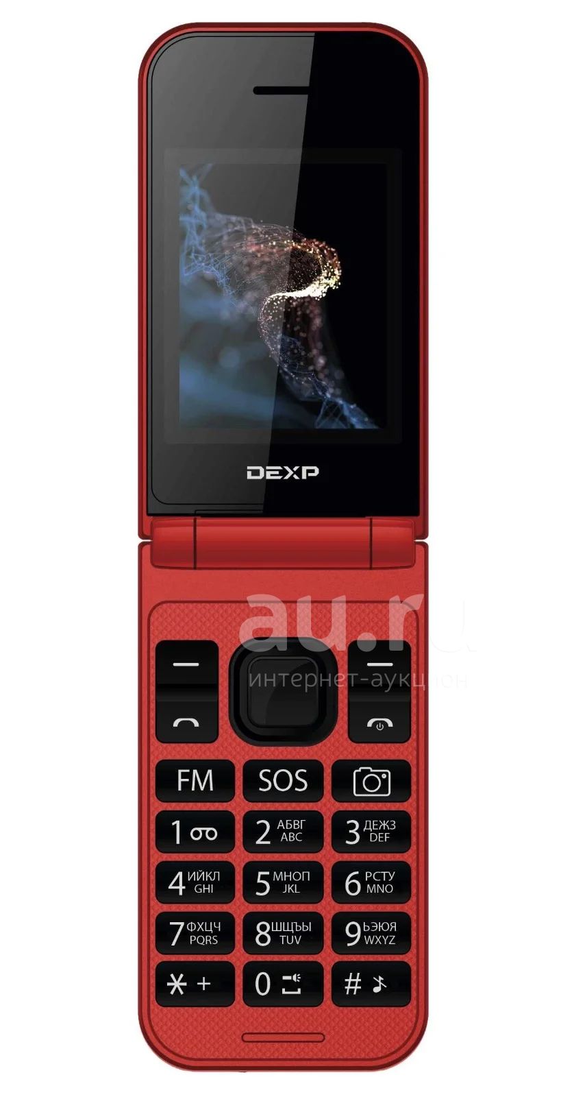 Новый Сотовый телефон DEXP V244 красный [2SIM, 2.4