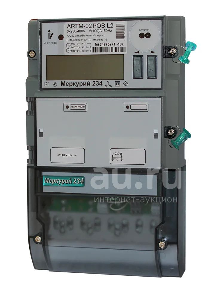 3ф. Меркурий 234 ARTMX2-01 DPBR.G 3*230/400;5(60)А; 1/2 — купить в ...