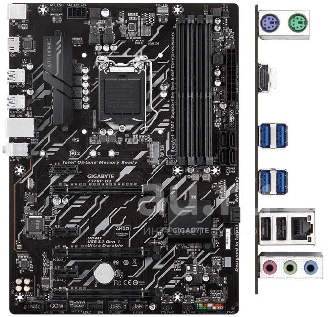 comp.mb.#04 Игровая материнская плата Gigabyte Z370P D3 | LGA1151v2 | 4 ...