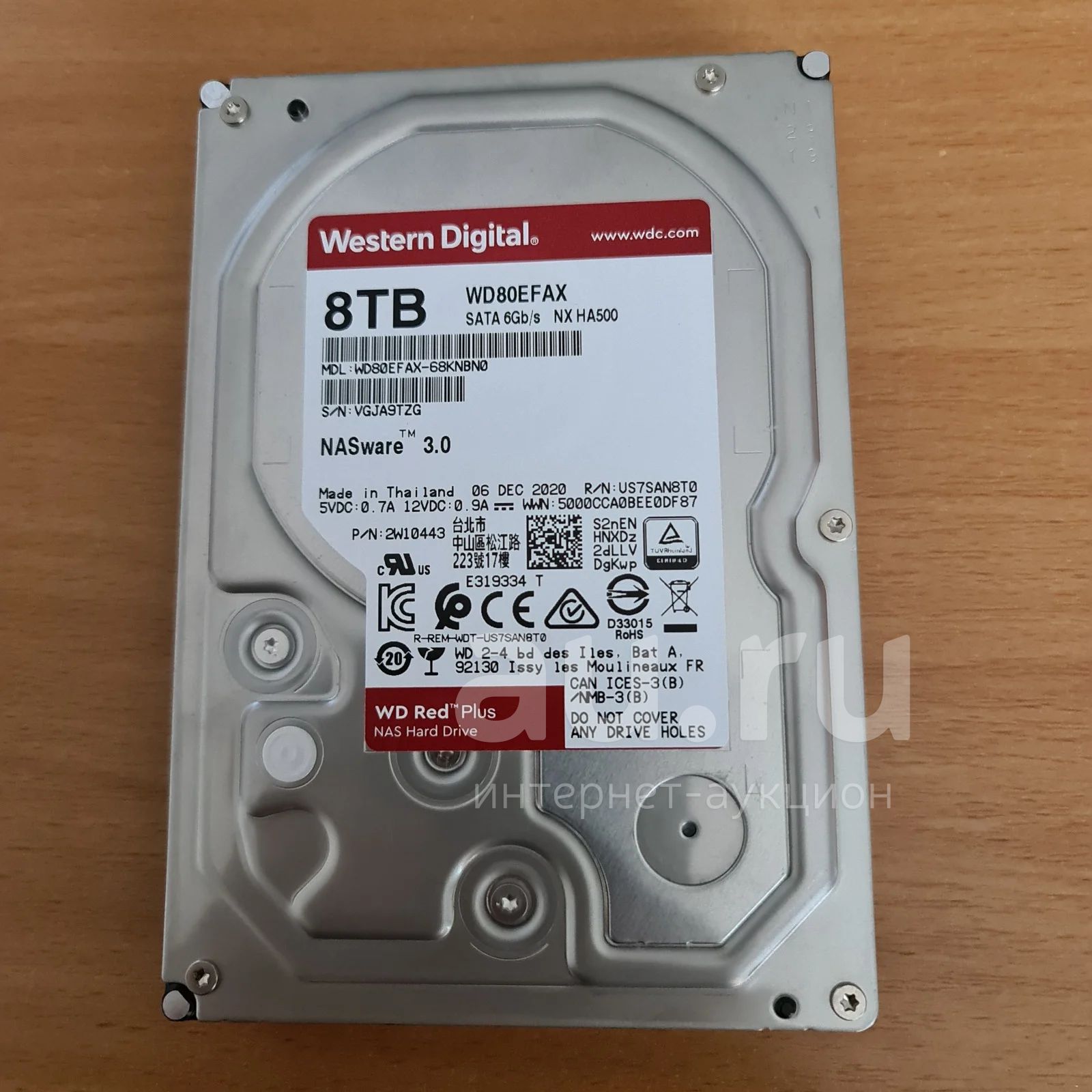 印象のデザイン WesternDigital HDD 8TB WD80EFZXとWD80EFAX asvocr.org