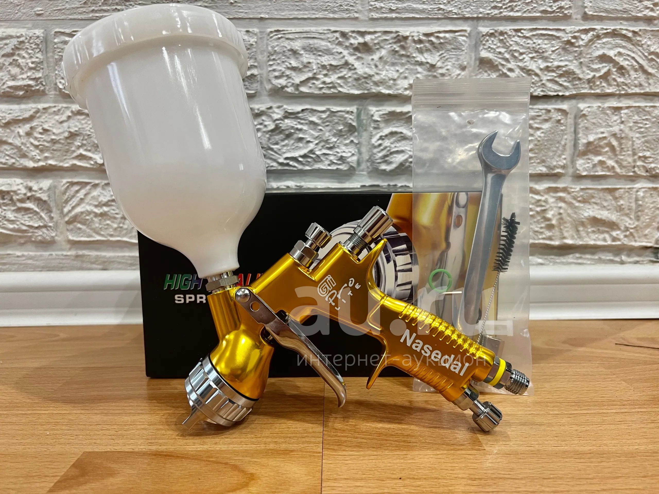 Краскопульт Devilbiss GTi PRO Gold аналог дюза 1.3 — купить в Красноярске.  Состояние: Новое. Инструмент для кузовного ремонта, окрасочное оборудование  на интернет-аукционе Au.ru