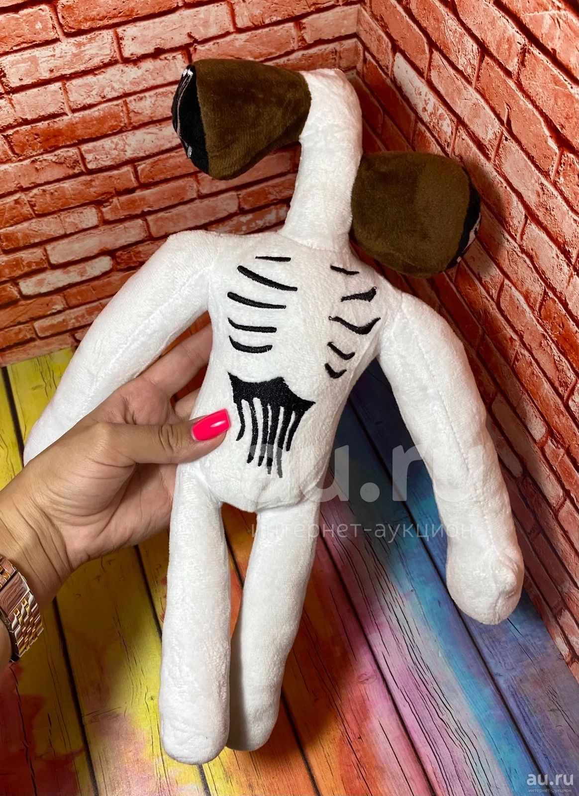 Новая мягкая игрушка сиреноголовый сирена голова siren head scp белый ...