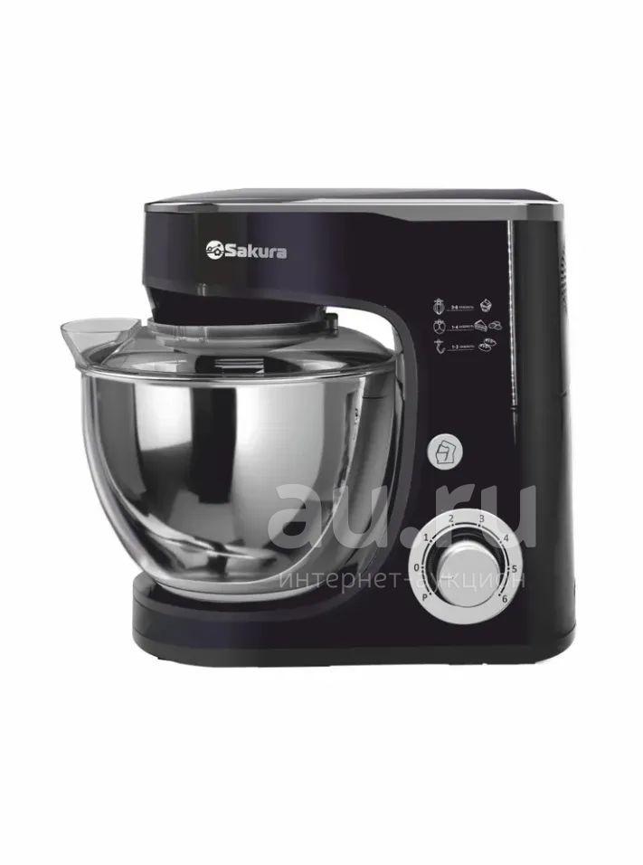 Миксер электр SAKURA 1300Вт 6скоростей+ Турбо , 5л, планетарный SA ...