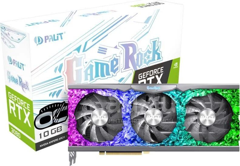 видеокарта palit geforce rtx 3080 gamerock oc 10gb — купить в ...