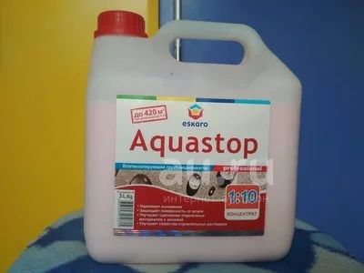 Грунтовка "Aquastop" ( Аквастоп) конц.1:10, 3л/кг — купить в ...