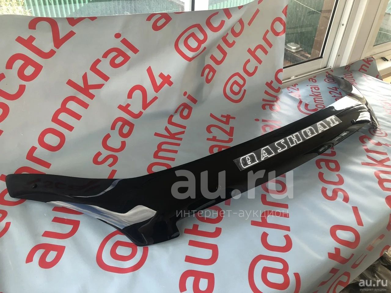 Nissan Qashqai J10 ( 2007 - 2010 ) дефлектор капота ,спойлер капота ...