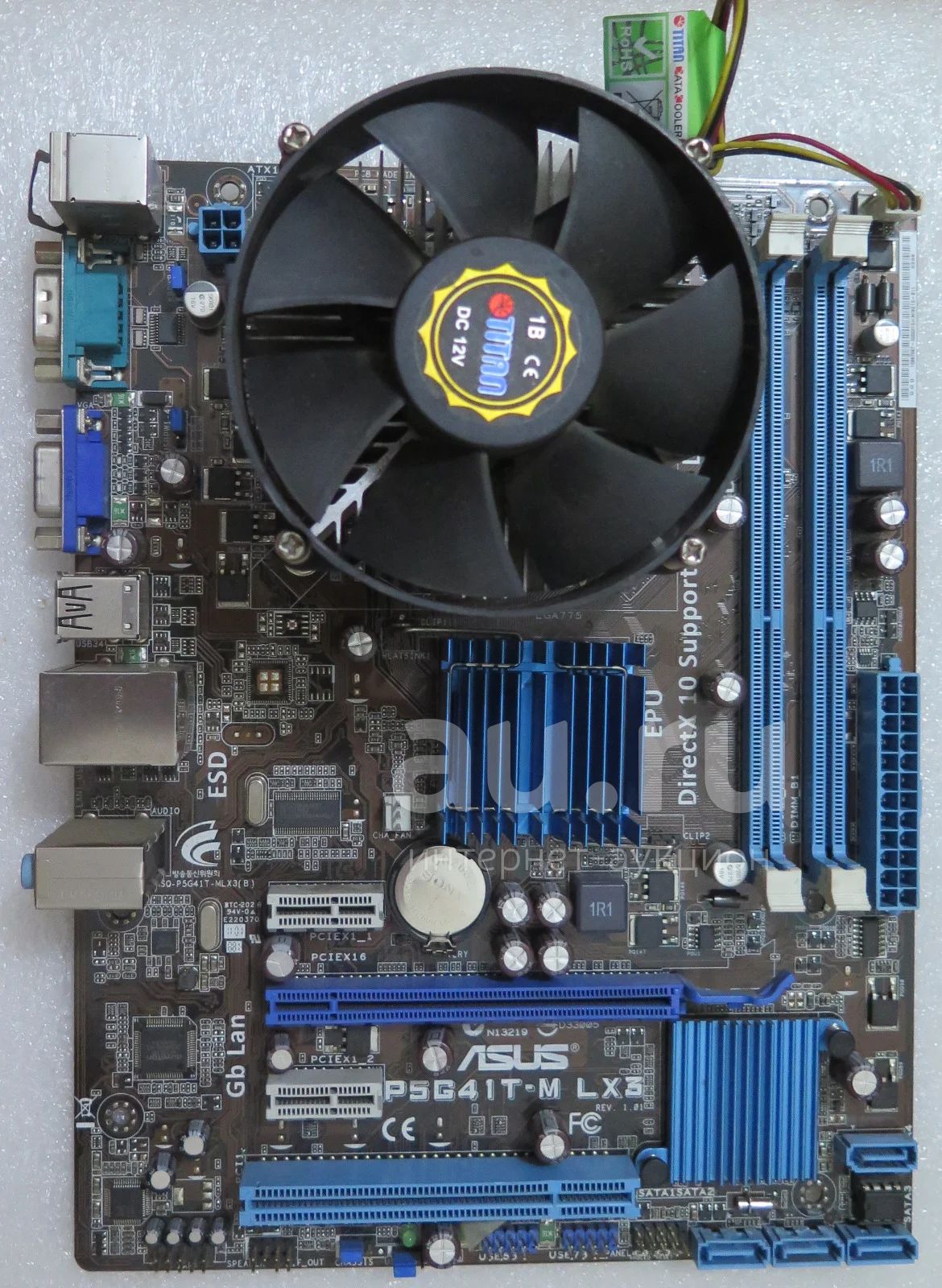 Материнская плата ASUS P5G41T-M LX3 + процессор Intel Pentium Dual Core ...