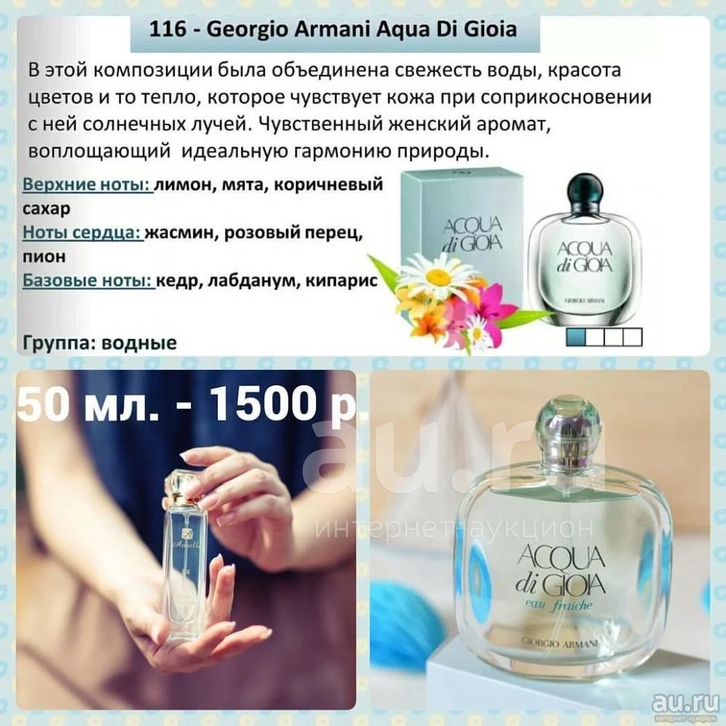 116 Giorgio Armani Acqua Di Gioia . Au.ru