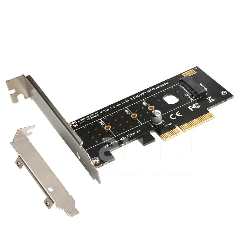 Адаптер PCI-E M.2 NGFF for SSD Bulk + Slim адаптер — купить в ...