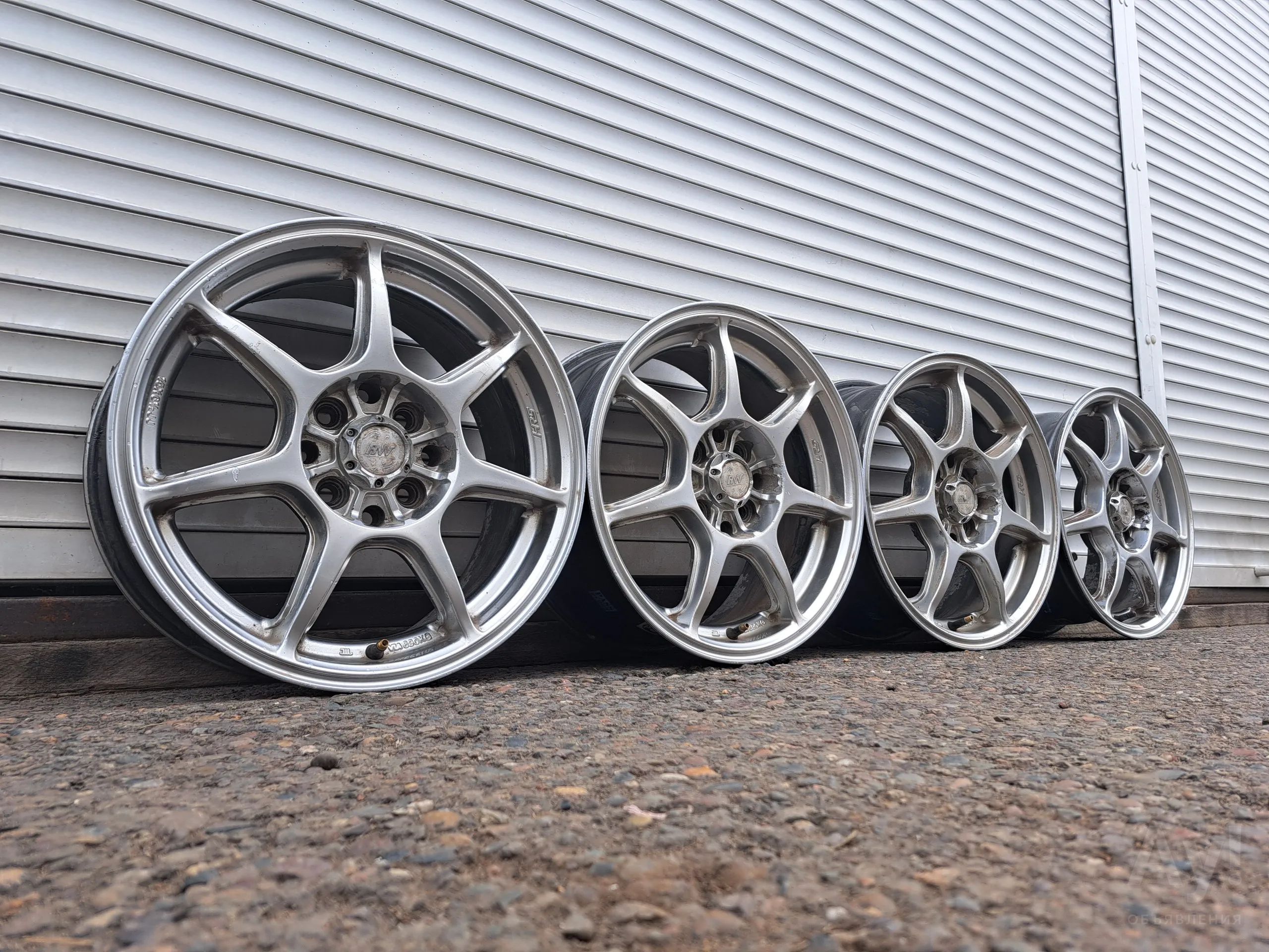 Комплект Оригинальных Литых дисков GTR Style Rw Wheels 4х100 R-15 ...