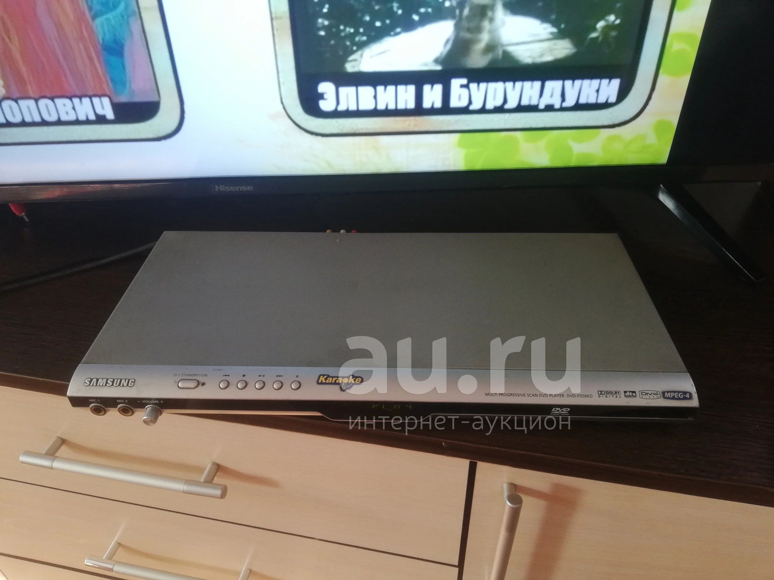 DVD-плеер Samsung DVD-P356KD с Караоке — купить в Красноярске. Состояние:  Б/у. DVD, Blu-Ray плееры на интернет-аукционе Au.ru