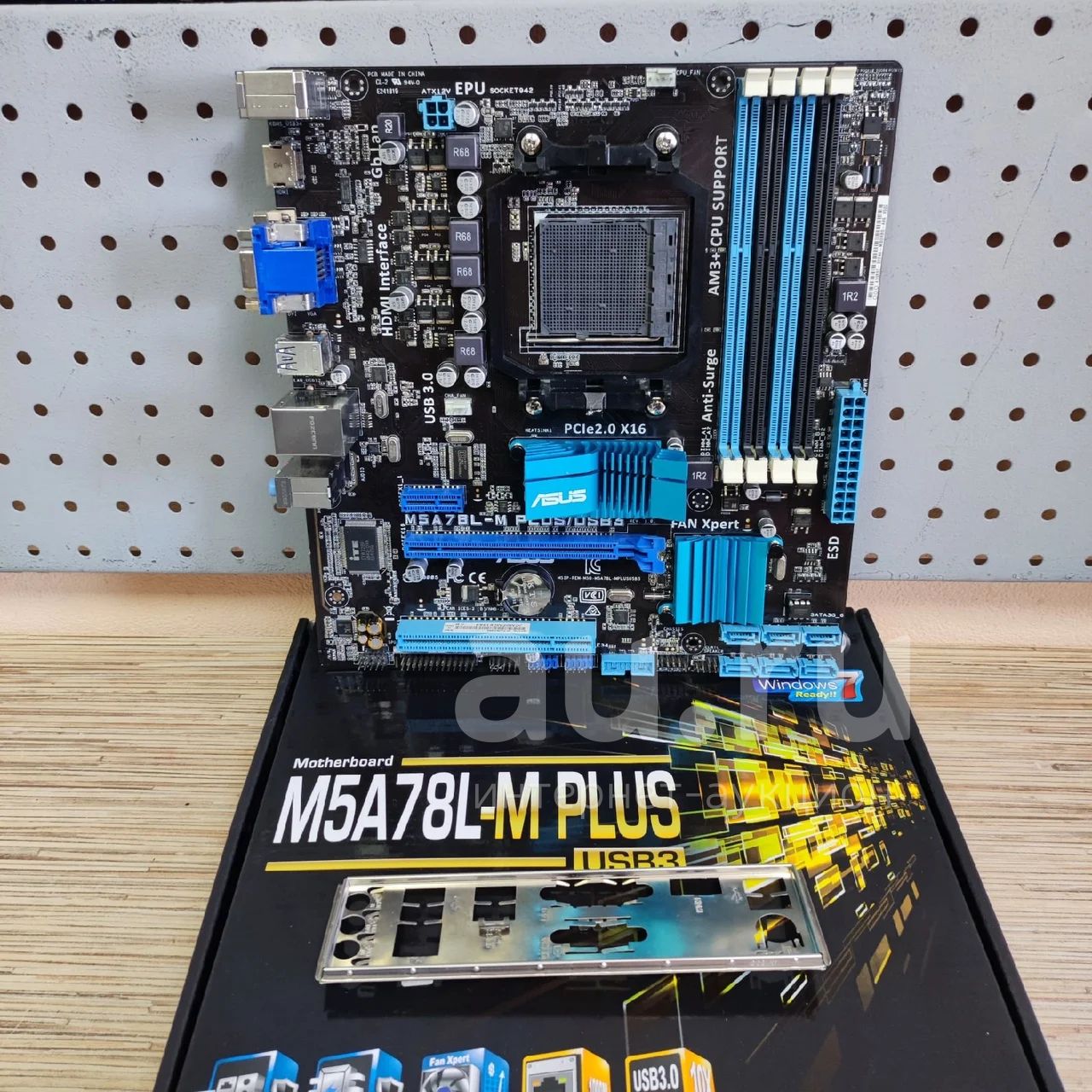 Мат.плата ASUS M5A78L-M PLUS/USB3 полный комплект [K] б\у (TR) (03913 ...