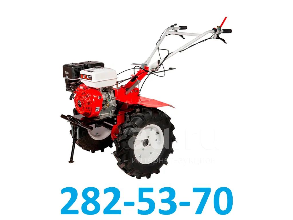 Мотоблок бензиновый Brait BR-135GA PRO с понижающей передачей (7.0 л.с ...