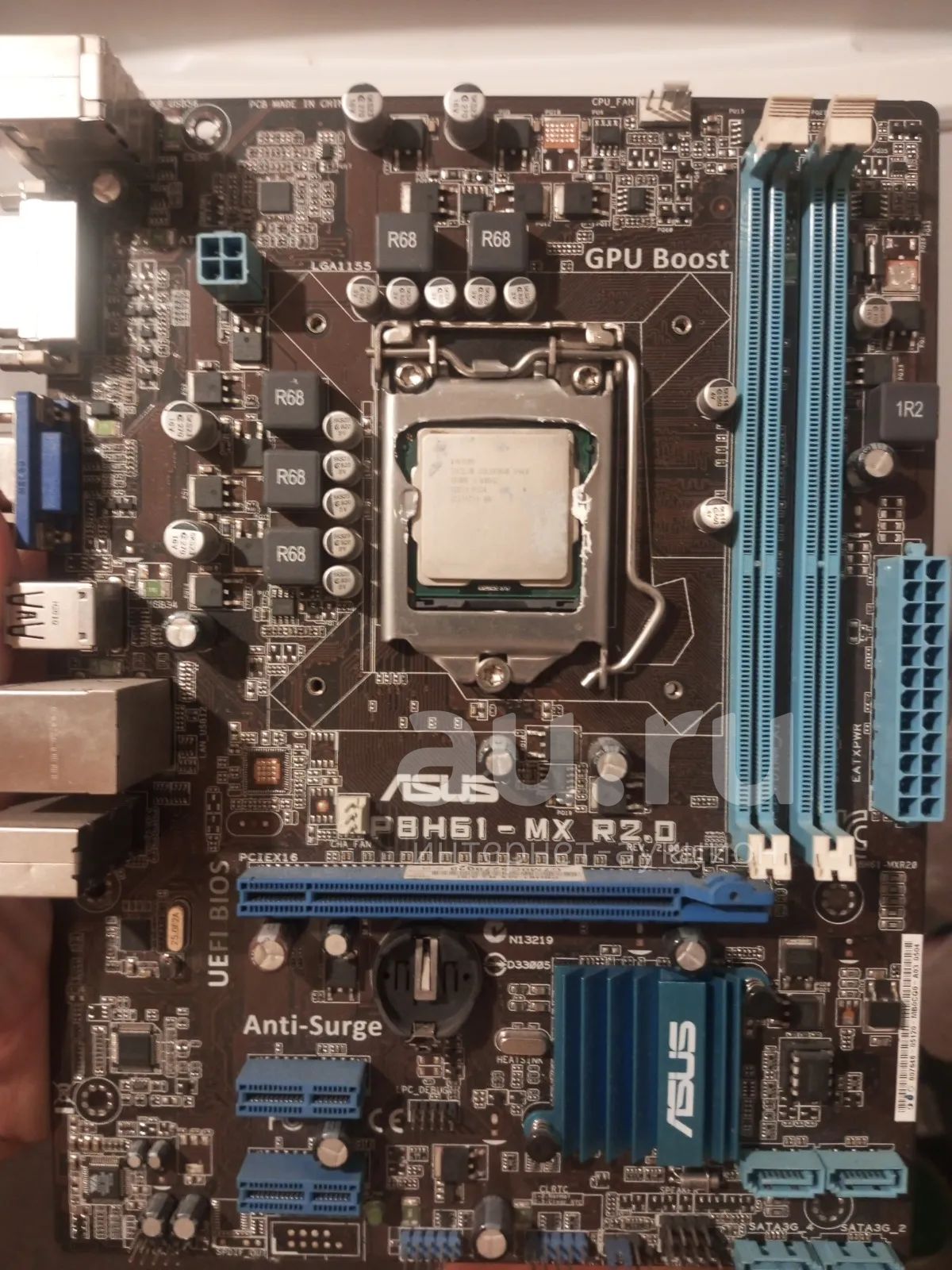 Мат.плата Asus P8h61-mx — купить в Красноярске. Состояние: Неисправно ...