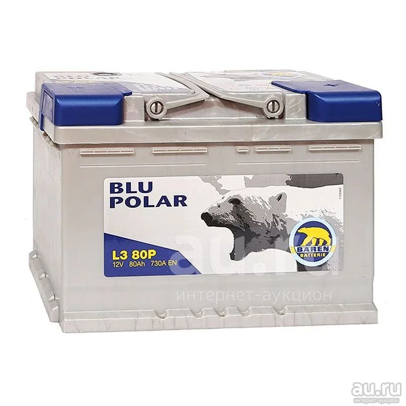 Аккумулятор Baren Polar Blu 80 А обратная полярность, размер ...