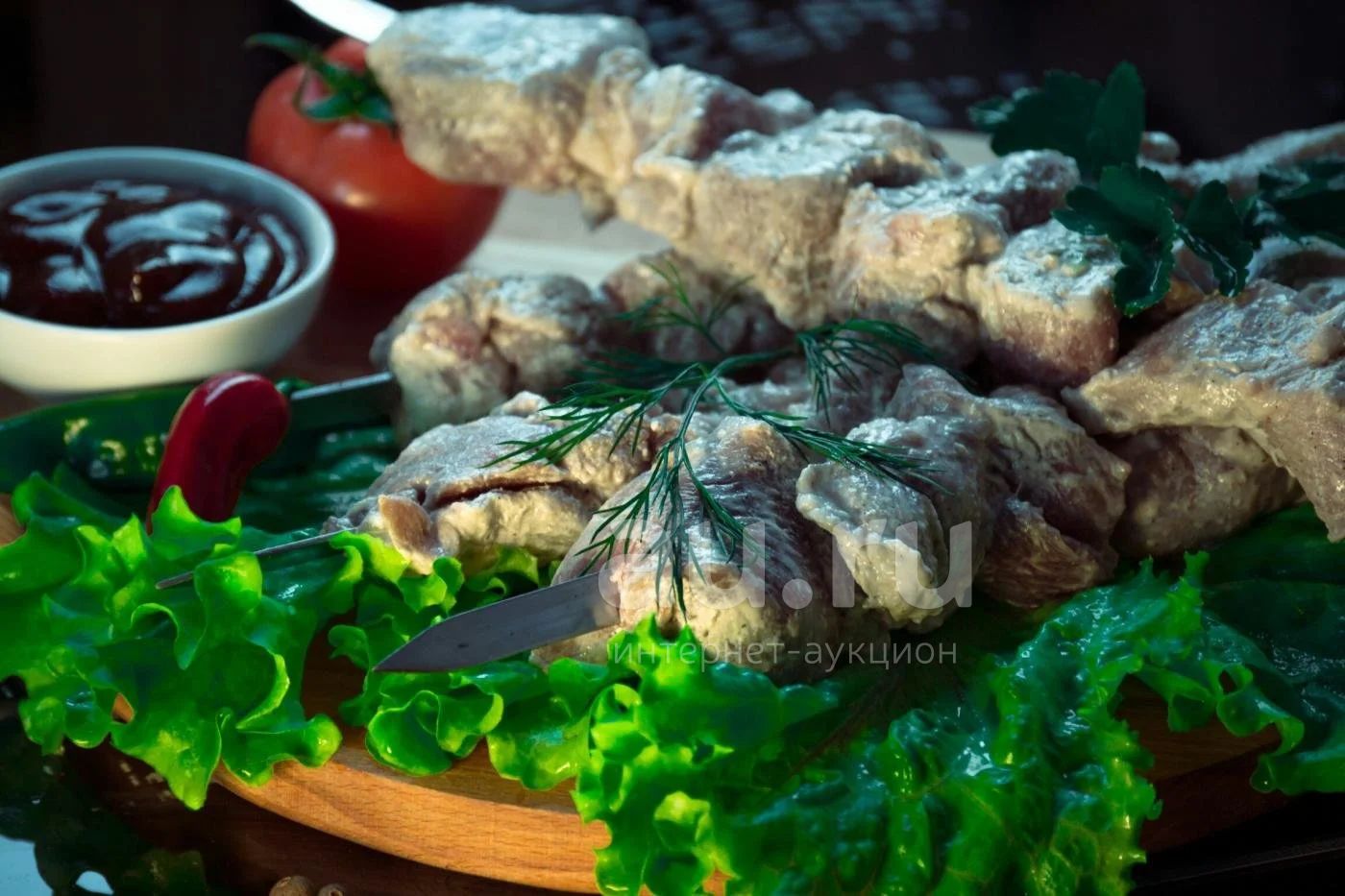 Мясо для шашлыка, маринованное мясо свинина окорок 1кг. — купить в ...