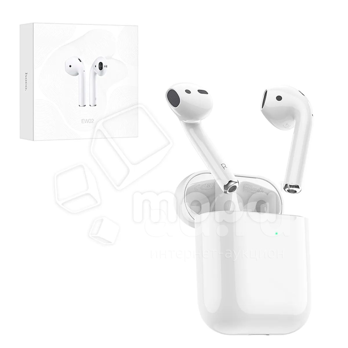 Беспроводные наушники Bluetooth Hoco EW02 Plus (TWS, вкладыши) Белый ...
