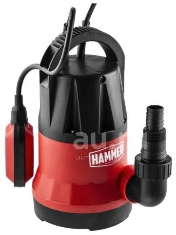 Насос дренажный HAMMER NAP250CD 250Вт. 6000л/ч. высота 6м. глубина 7м ...