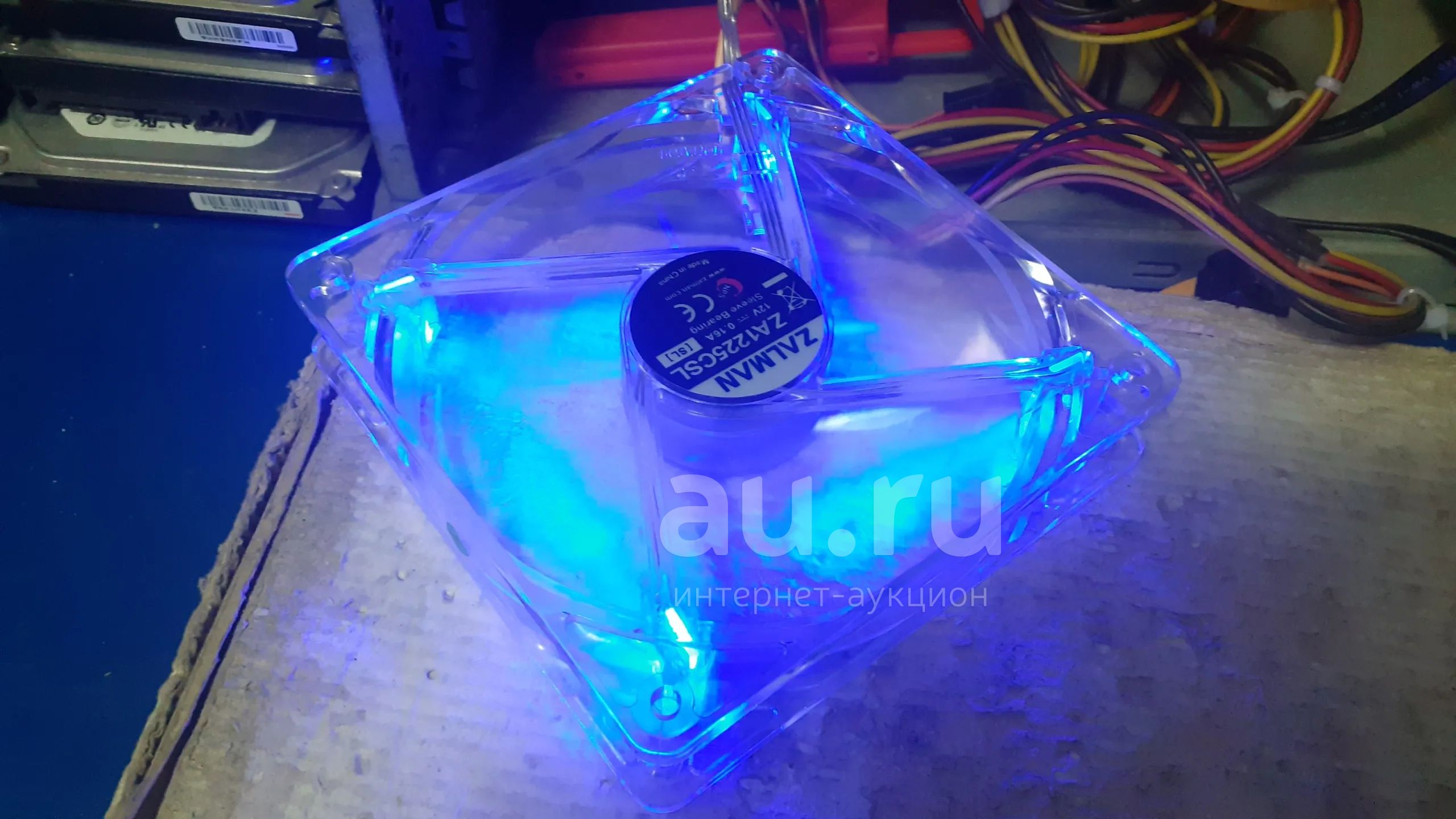 Кулер, вентилятор для корпуса компьютера. Zalman 120x120 mm (120мм) LED ...