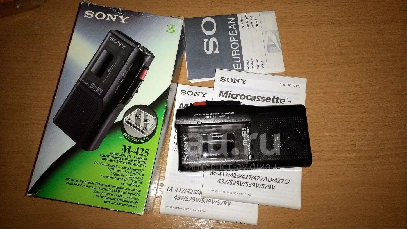 Диктофон SONY M-425 (аналоговый,микро-кассета) — купить в Красноярске ...