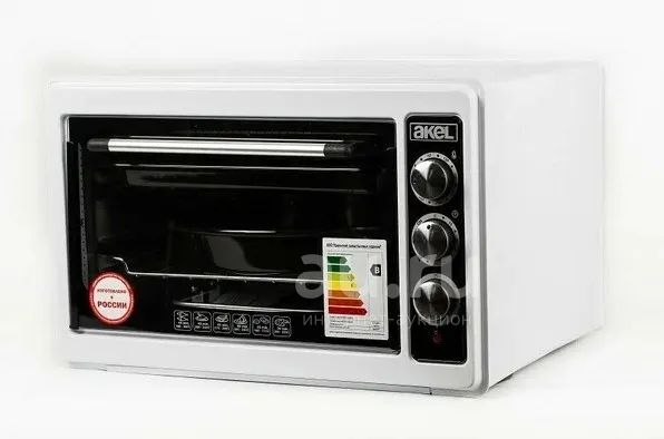 Электродуховка AKEL AF-730 белая, 36л, терморег., ТЭН пов. мощности ...