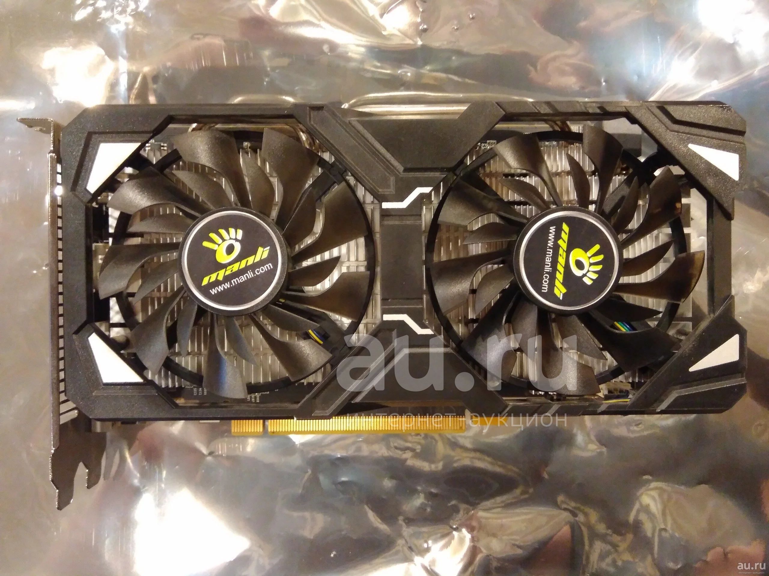 мощная игровая видеокарта Geforce Manli dual gtx 1060 3Gb 3Гб. Отличное ...