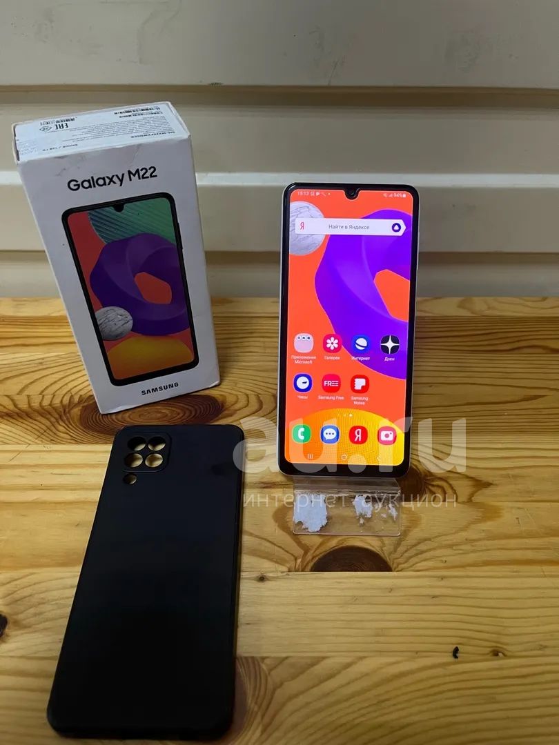 Samsung Galaxy M22 4/128Gb — купить в Красноярске. Состояние: Б/у.  Смартфоны на интернет-аукционе Au.ru