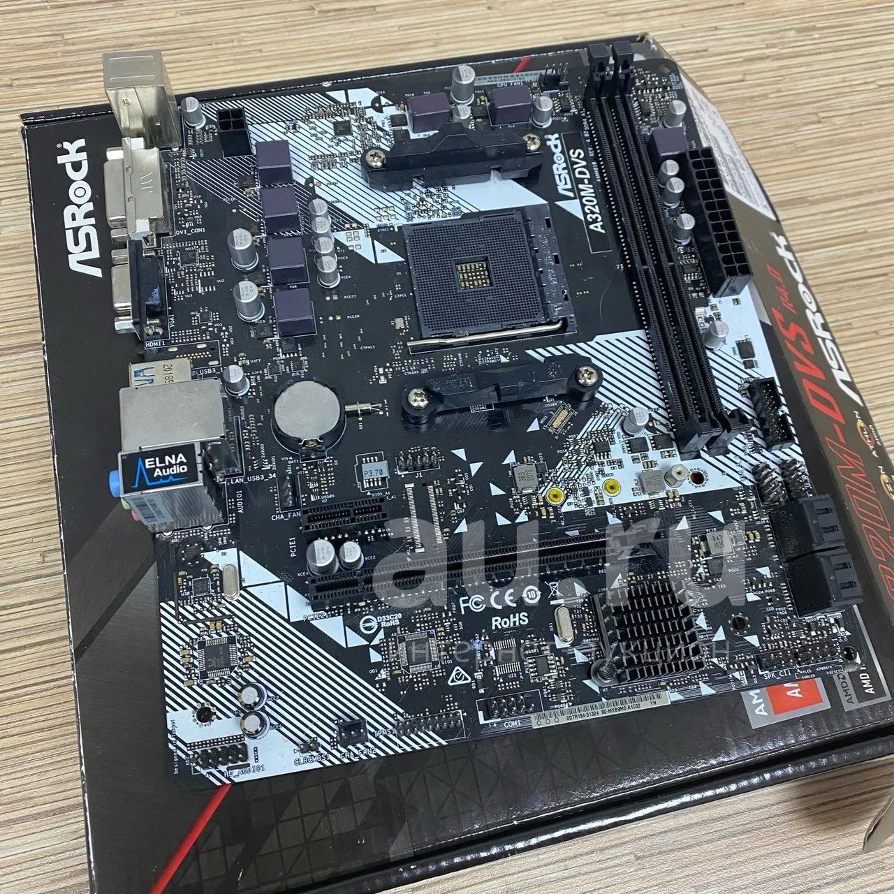 Материнская плата Asrock A320M-DVS REV.4 (AM4)Без комплекта (266155 ...