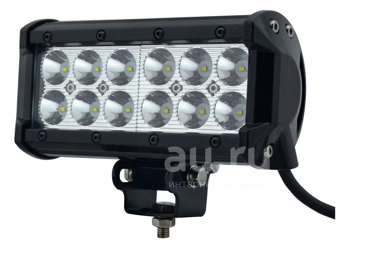 LED Light Bar светодиодная противотуманная фара 36W 12 LED туманка светодиодная  фара 36 ватт 12 - 24 вольт свет точечный Spot — купить в Красноярске.  Состояние: Новое. Детали тюнинга на интернет-аукционе Au.ru