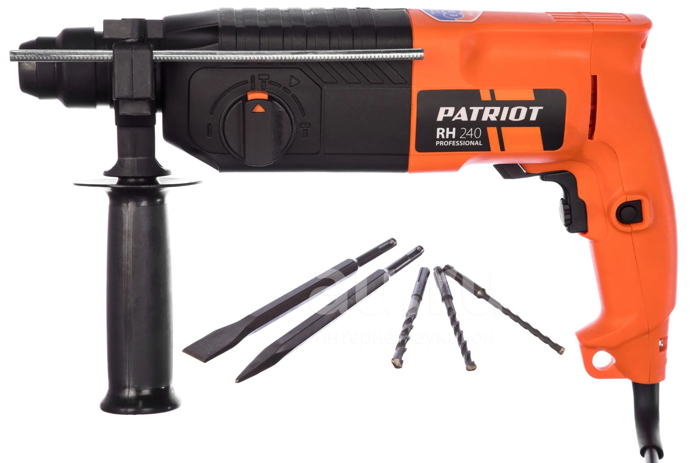 Перфоратор PATRIOT 790Вт, 1000об/мин, 4850уд/мин, патрон SDS+, 2,9Дж, 3 ...