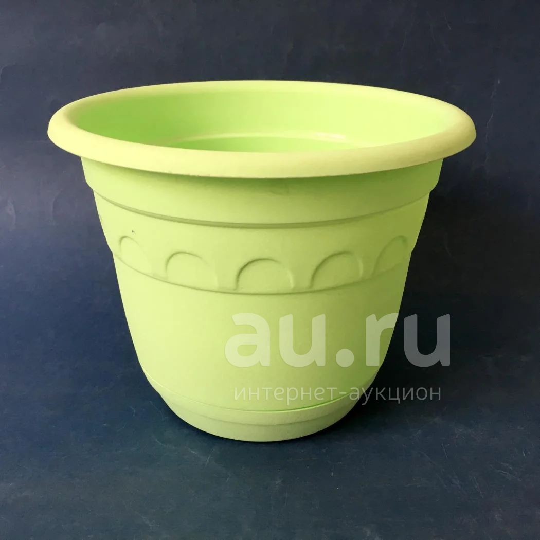 🌱 Горшок для комнатных растений 1,8 л пластмассовый салатовый Martika ...