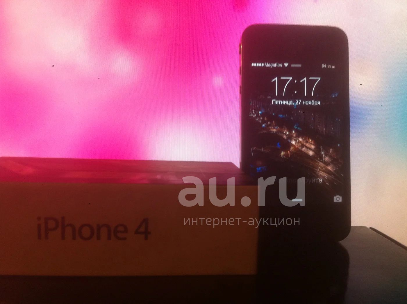 IPhone 4 8gb Black РСТ — купить в Красноярске. Состояние: Б/у. Смартфоны на  интернет-аукционе Au.ru