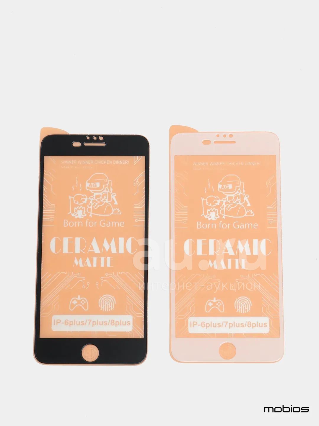 Защитная пленка - стекло iPhone 7 Plus/ iPhone 8 Plus Ceramics На весь  экран Матовое Белое Бесплатная доставка — купить в Красноярске. Защитные  стёкла, защитные плёнки на интернет-аукционе Au.ru