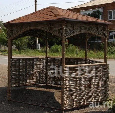 Беседка Из Плетня фото 2