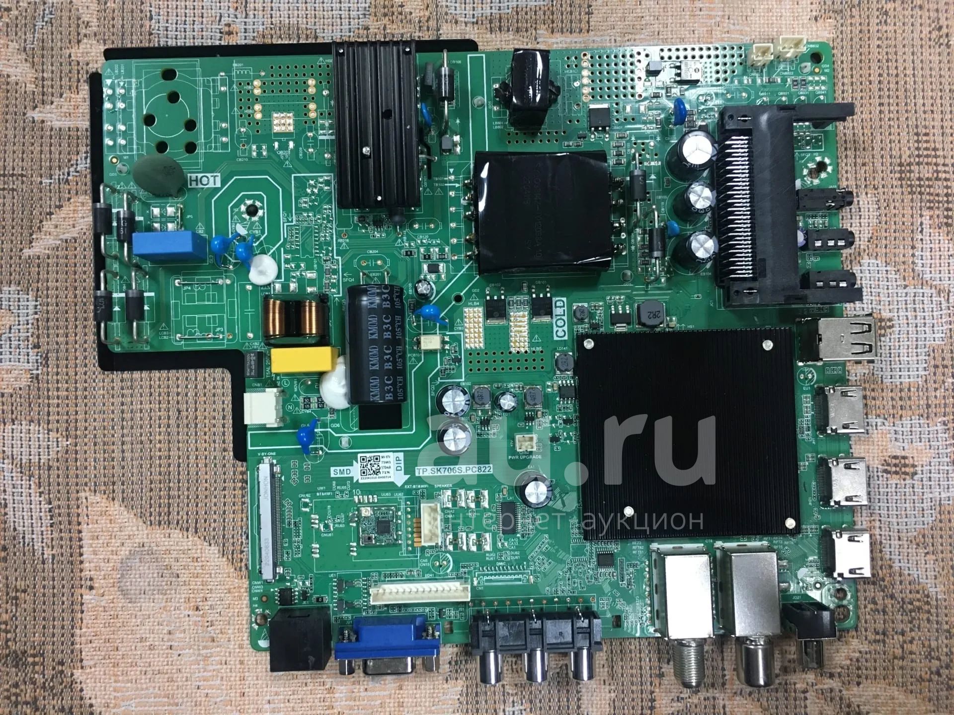 main , tp.sk706s.pc822, тв Витязь 43LU1204 ,pt430gt01-4 ,d43-a30, 58v ...