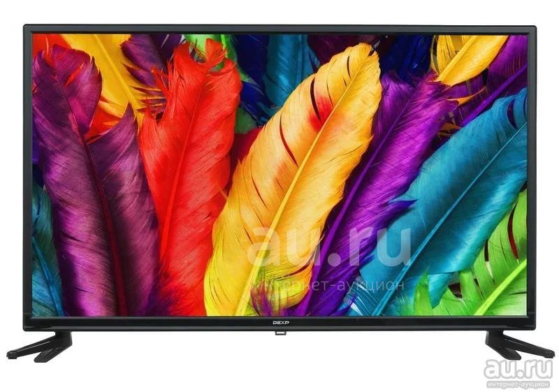 32" (81 см) Телевизор LED DEXP H32D7100E черный [HD, 1366x768, DVB-S2 ...