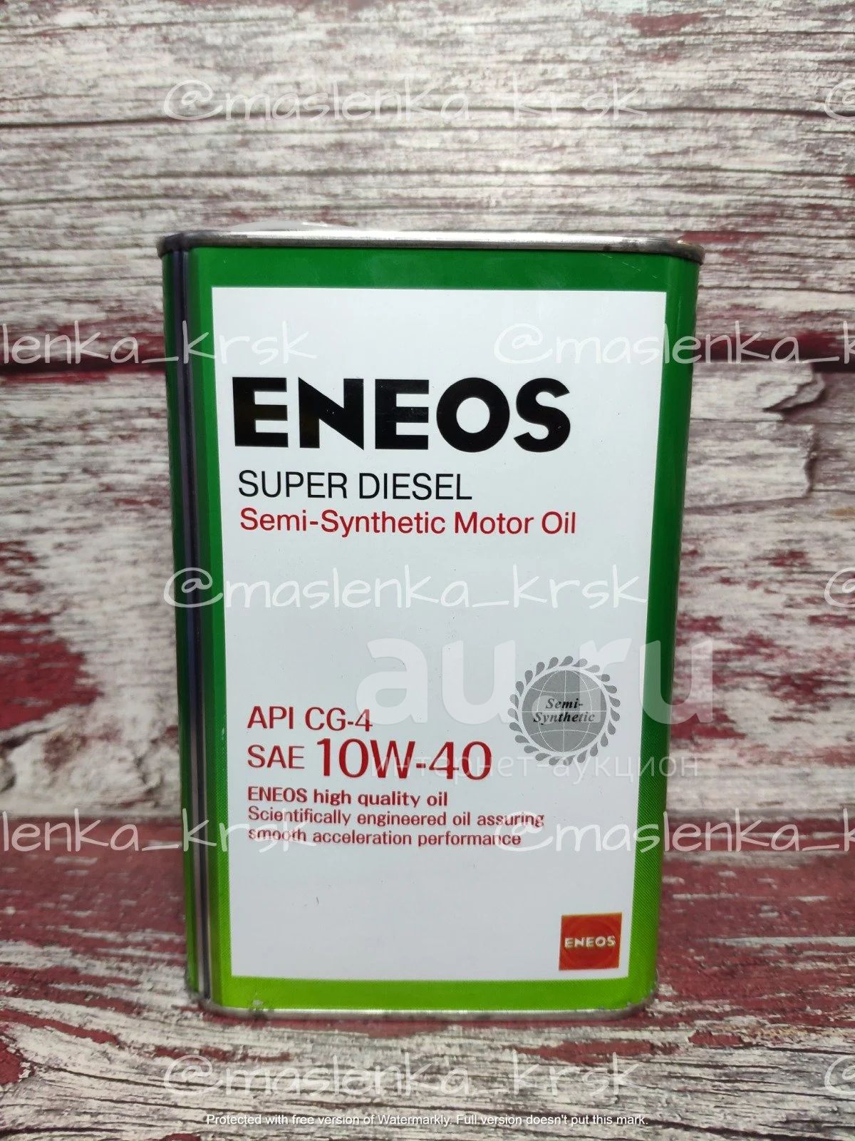 Масло моторное энеос дизель Eneos diesel 10w40 полусинтетика 4 литр ...