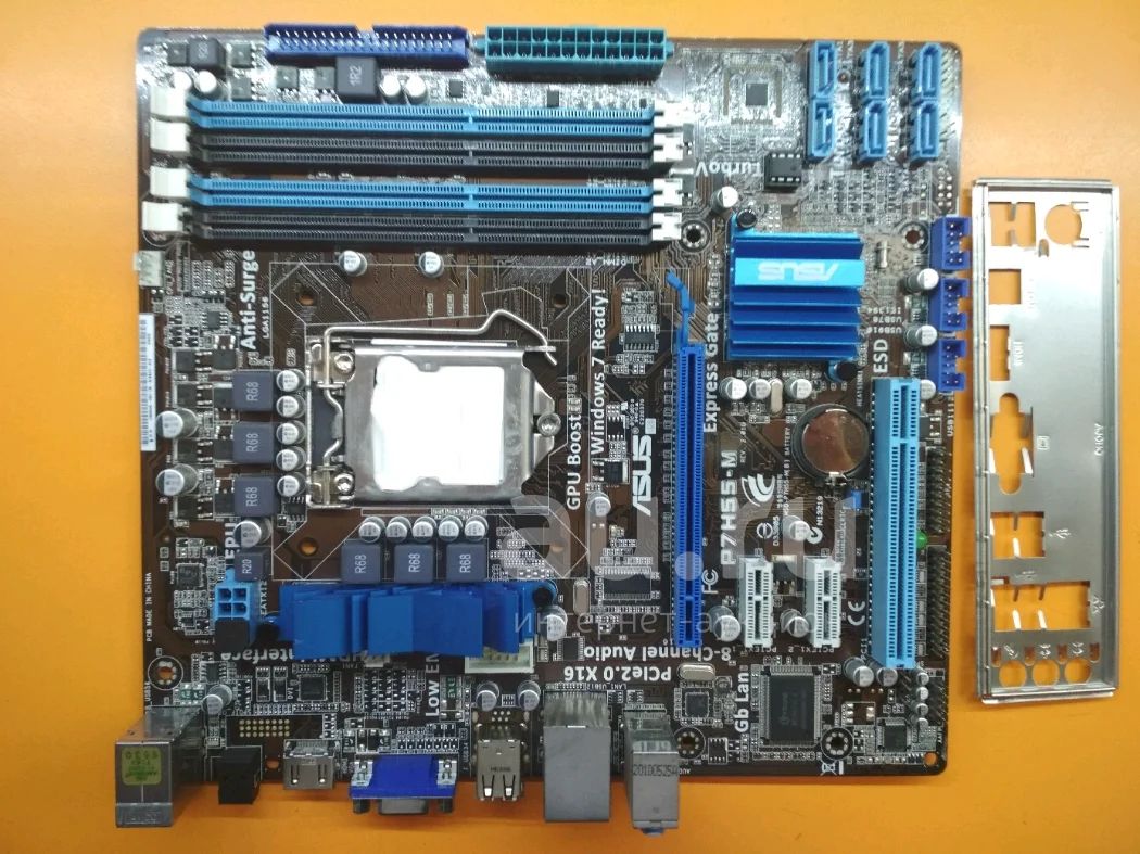 Б\У материнская плата Asus P7H55-M Micro-ATX. LGA 1156. Чипсет H55 ...