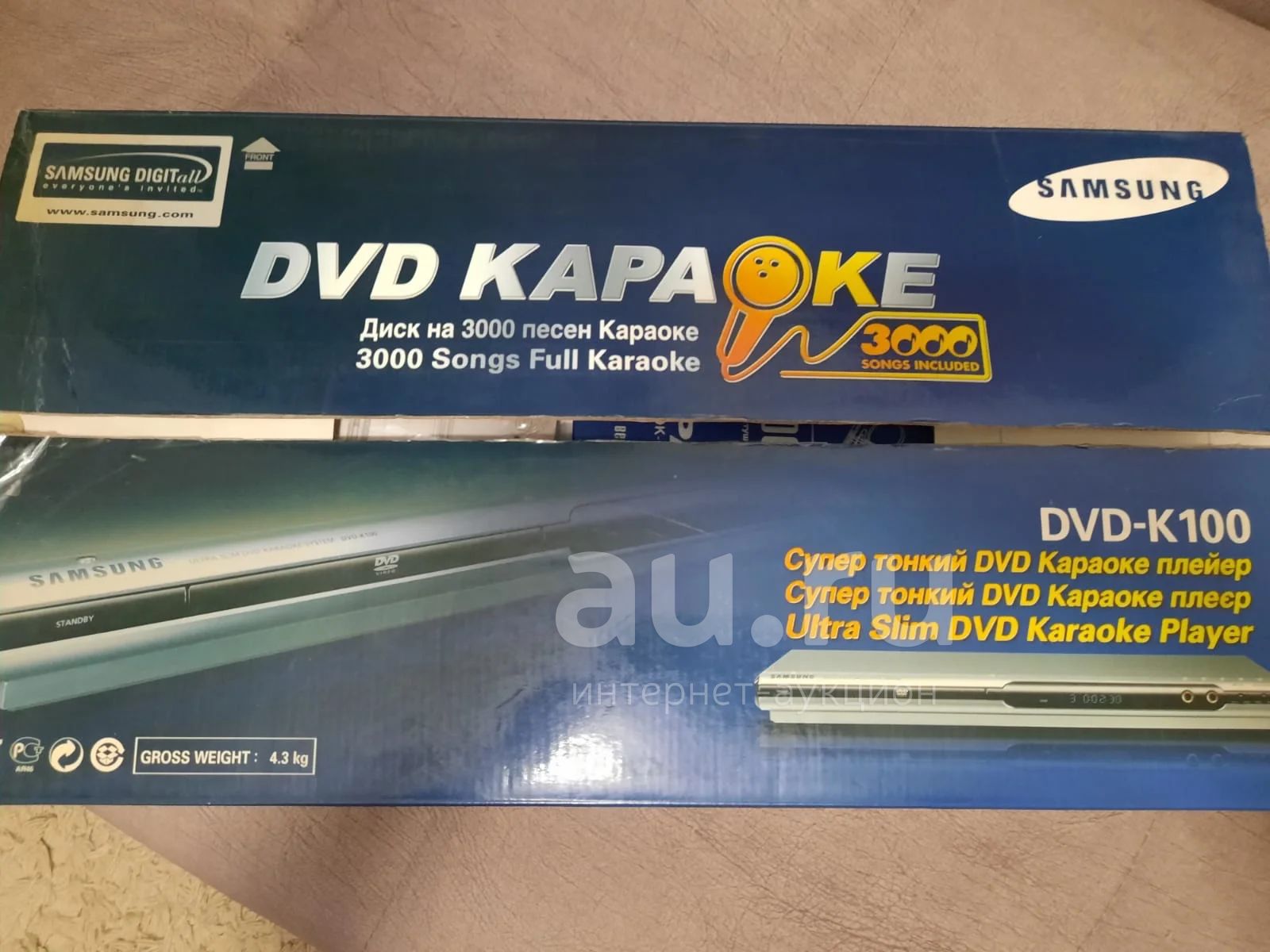 Dvd-K 100 караоке плейер Samsung — купить в Красноярске. Состояние: Б/у ...