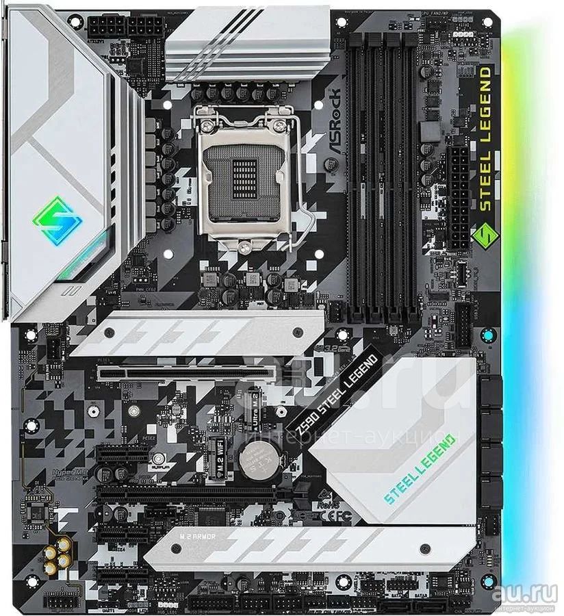 Asrock Z590 Steel legend, LGA 1200 — купить в Красноярске. Состояние: Б ...