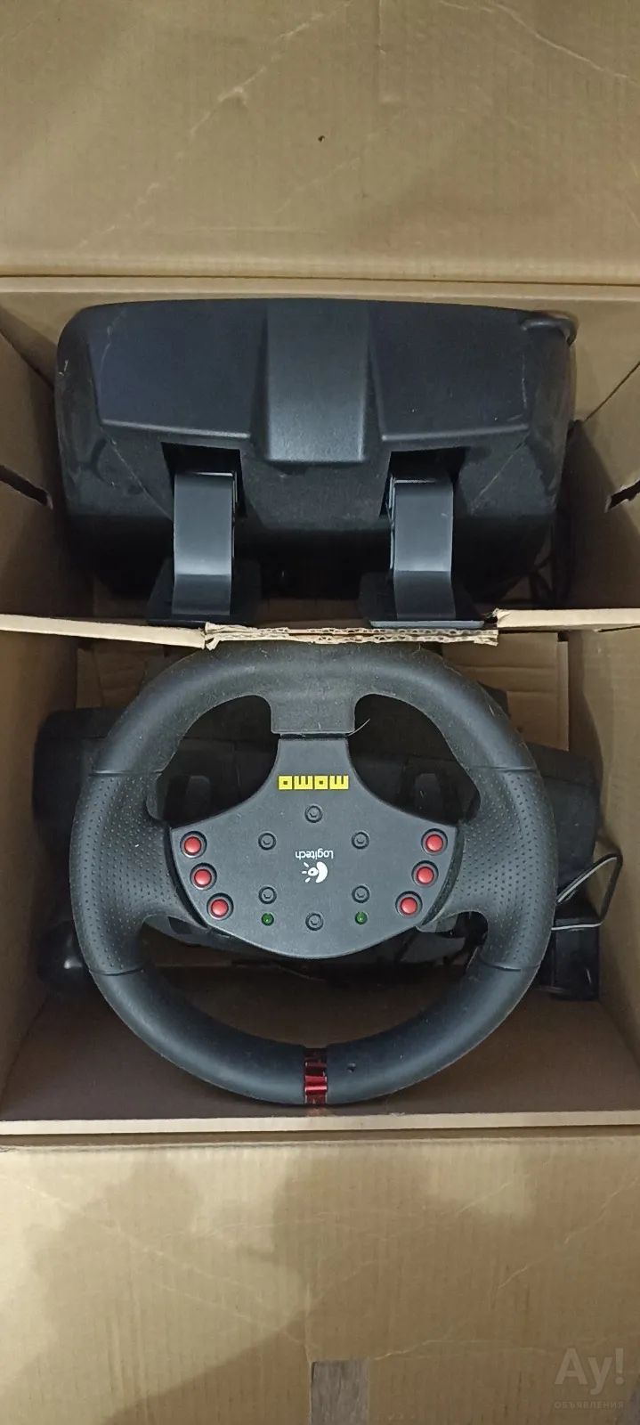 logitech momo racing — купить в Красноярске. Состояние: Б/у. Рули ...