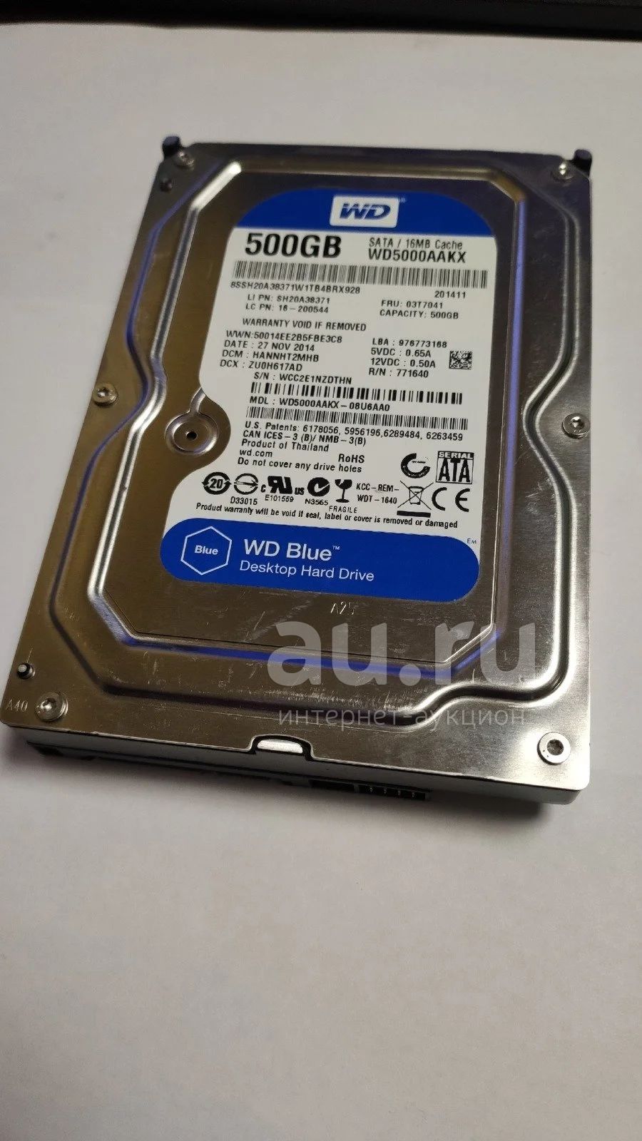 Жесткий диск Western Digital 500Gb 3.5" WDC WD5000AAKX-08U6AA0 500 ...