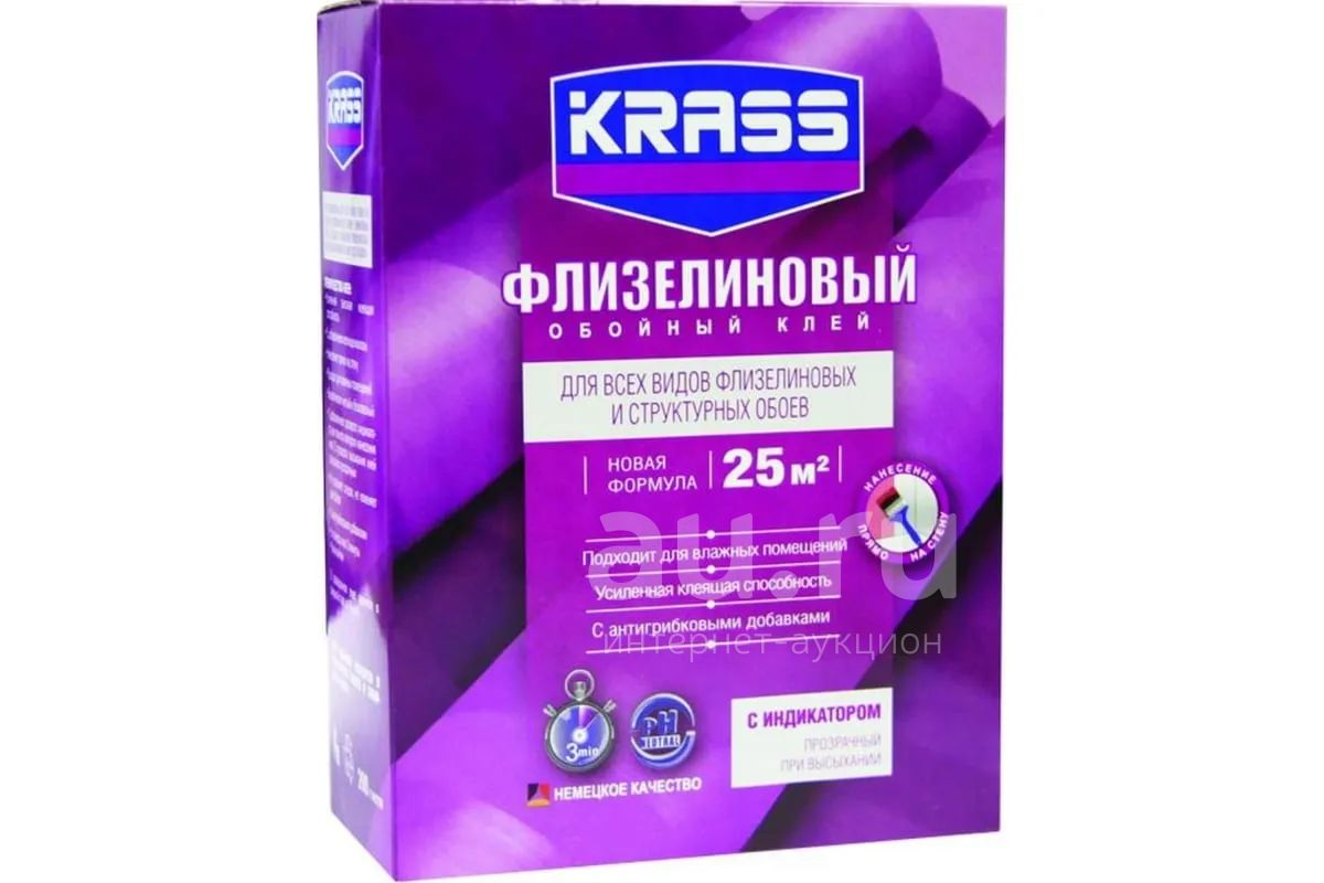 Клей обойный флизелиновый 200г КРАСС — купить в Красноярске. Состояние ...