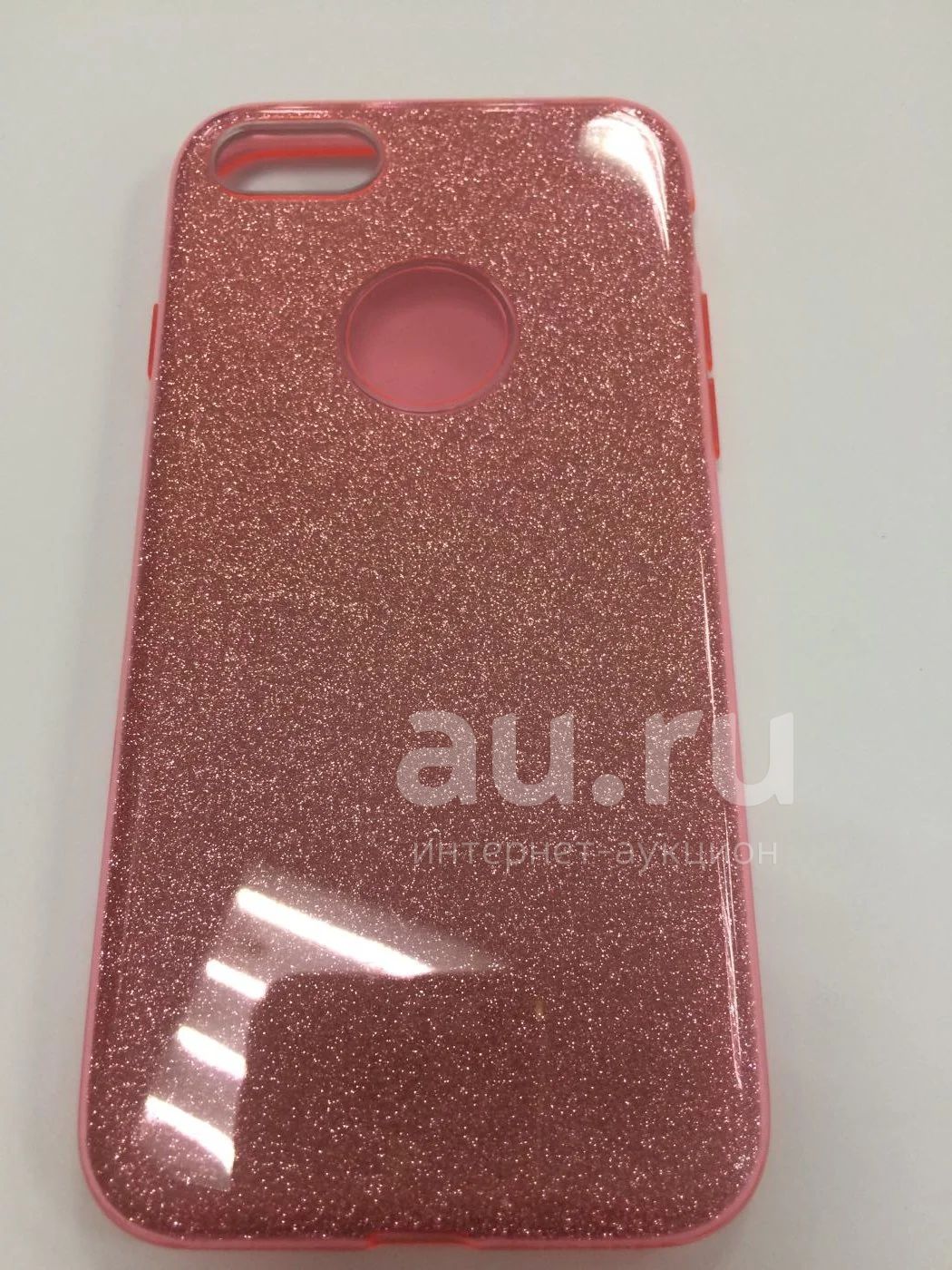 Чехол iPhone 7/ 8 Силикон Блестящий Розовый Бесплатная доставка — купить в  Красноярске. Состояние: Новое. Чехлы, бамперы на интернет-аукционе Au.ru